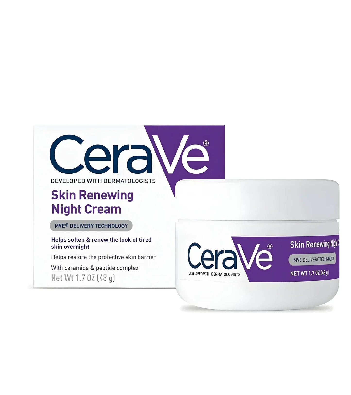 CERAVE 4-in-1 Skincare Kit | Cleanser, Night Cream, Retinol Serum & Sunscreen