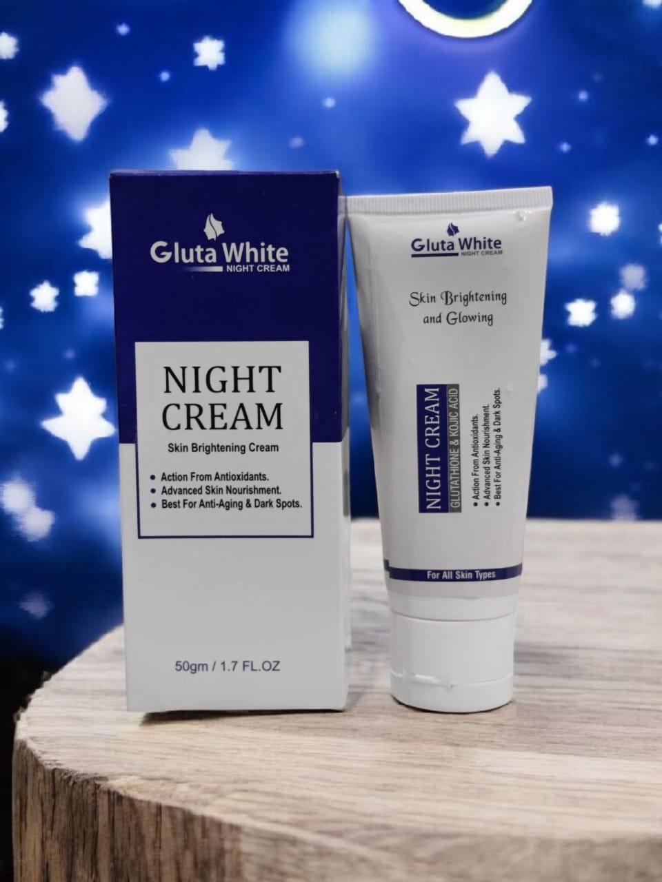 Glutawhite 5In1 Deal (Nightcream+Sunblock+Serum+whiteningcream+Facewash)