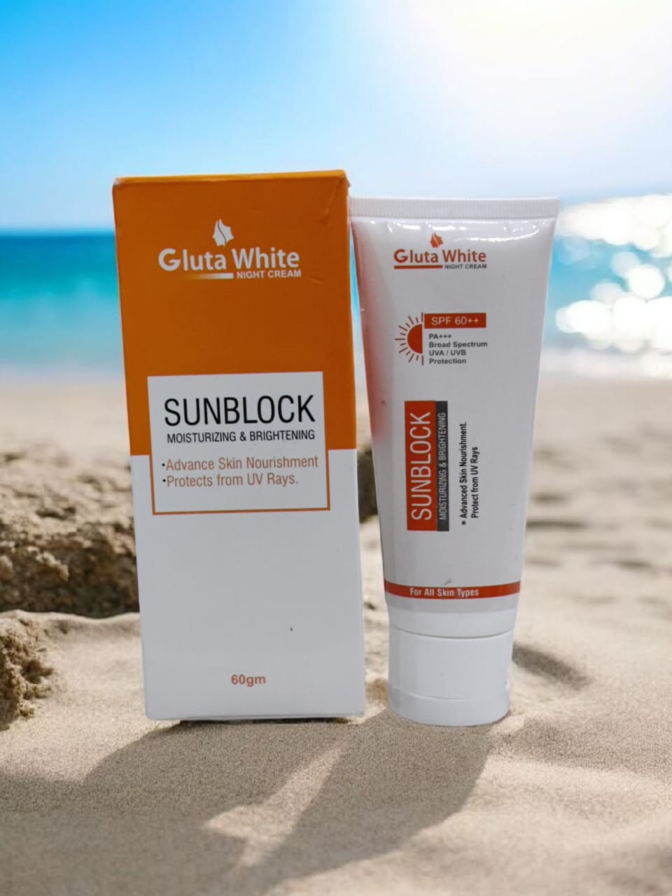 Glutawhite 5In1 Deal (Nightcream+Sunblock+Serum+whiteningcream+Facewash)
